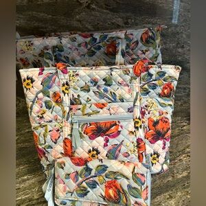 Vera Bradley Floral Bag Set and Wallet